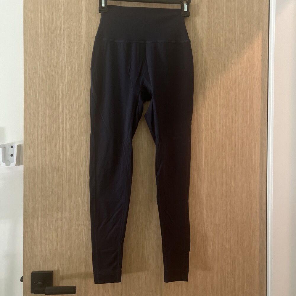 SET ACTIVE Sportbody Leggings Navy Blue Small Athletic Activewear Womens